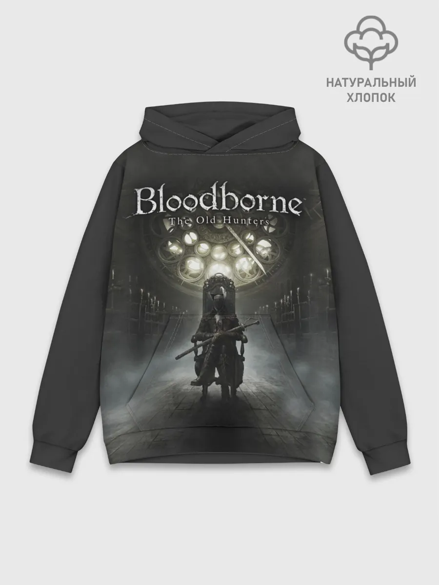 Худи мужской база хлопок / Bloodborne