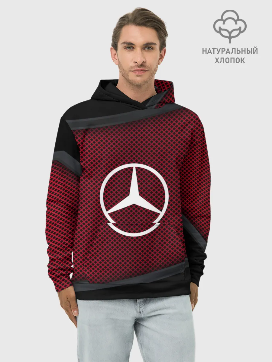 Худи мужской база хлопок / MERCEDES-BENZ SPORT