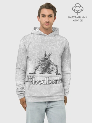 Худи мужской база хлопок / Bloodborne