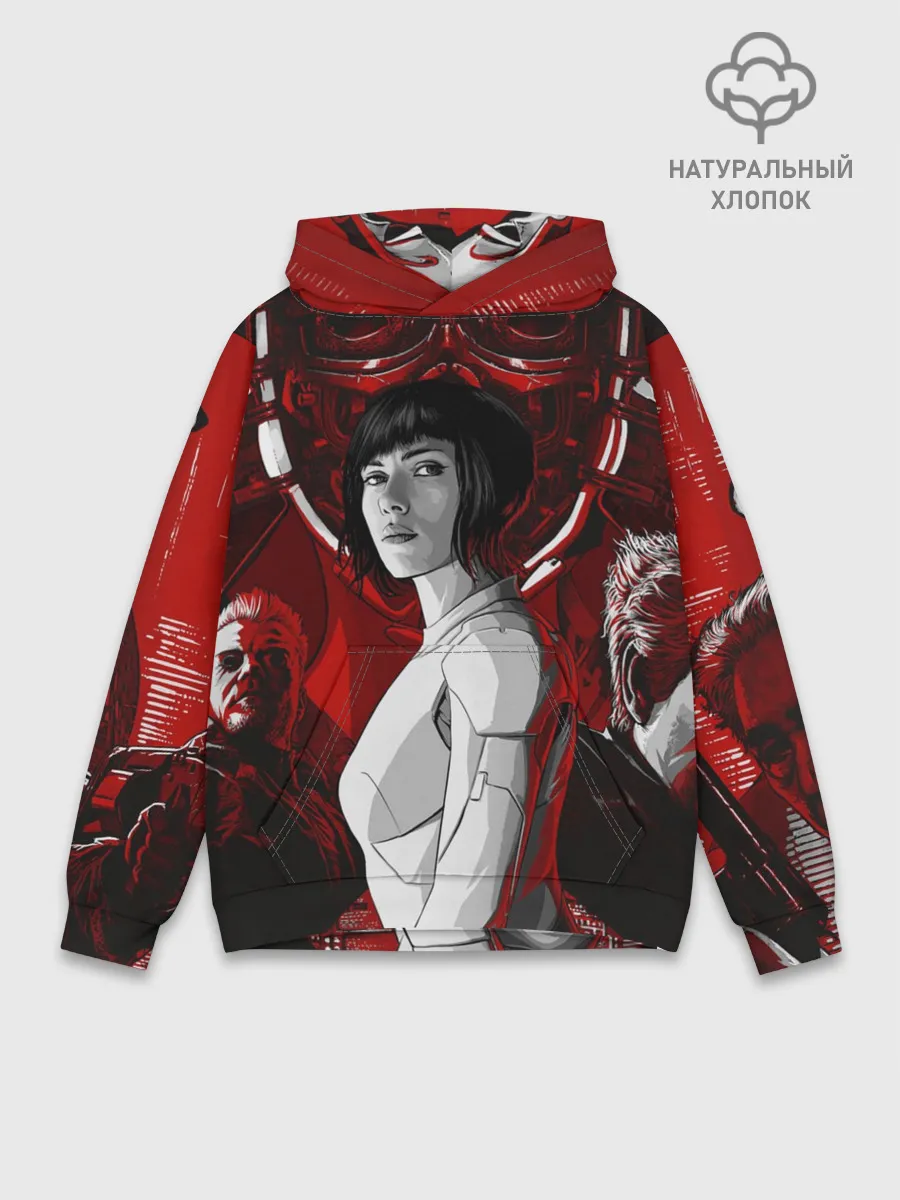 Худи мужской база хлопок / Призрак в доспехах