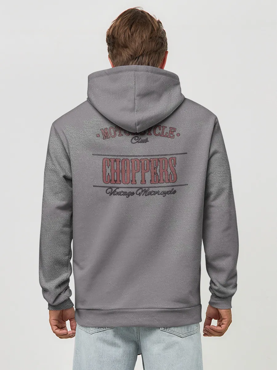 Худи мужской база хлопок / Motors-4