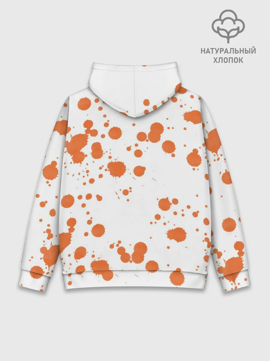 Худи мужской база хлопок / Огненный тигр