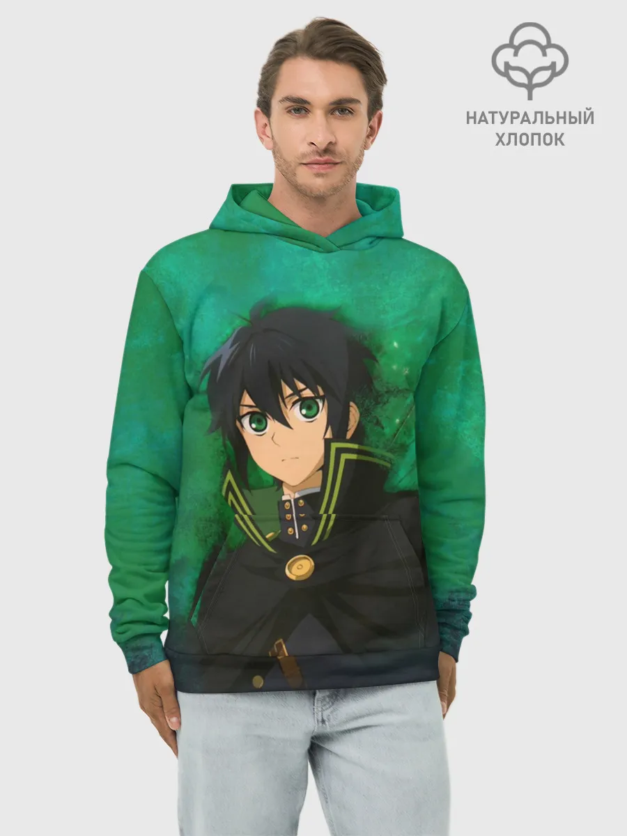 Худи мужской база хлопок / Yuichiro Hyakuya