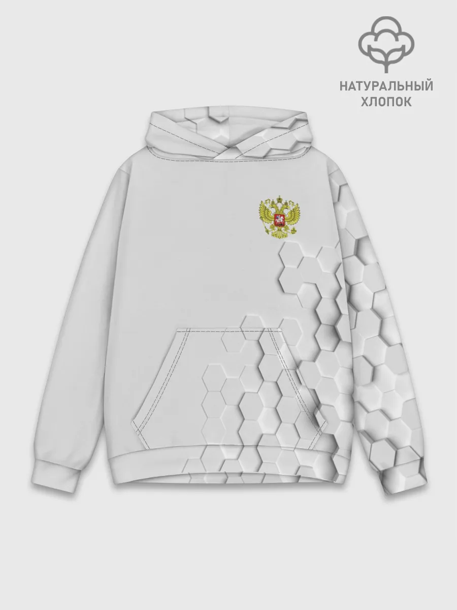 Худи мужской база хлопок / RUSSIA.