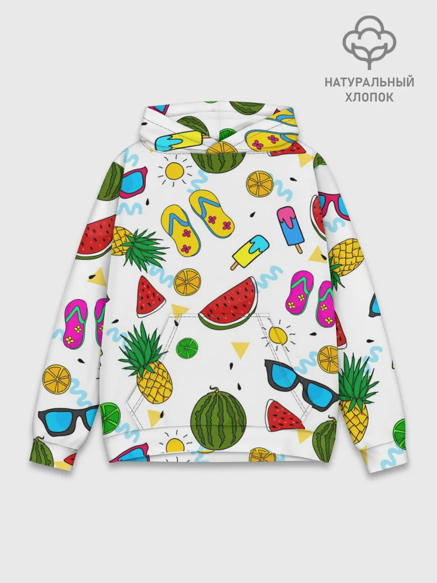 Худи мужской база хлопок / Летняя