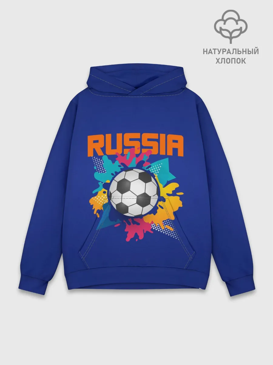 Худи мужской база хлопок / Футбол Россия