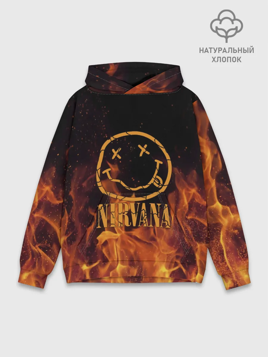 Худи мужской база хлопок / Nirvana