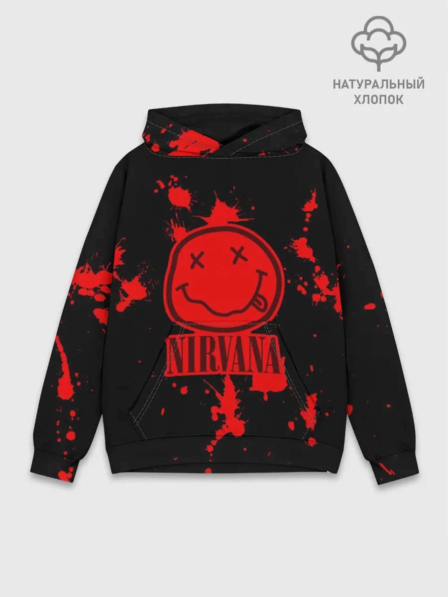 Худи мужской база хлопок / Nirvana
