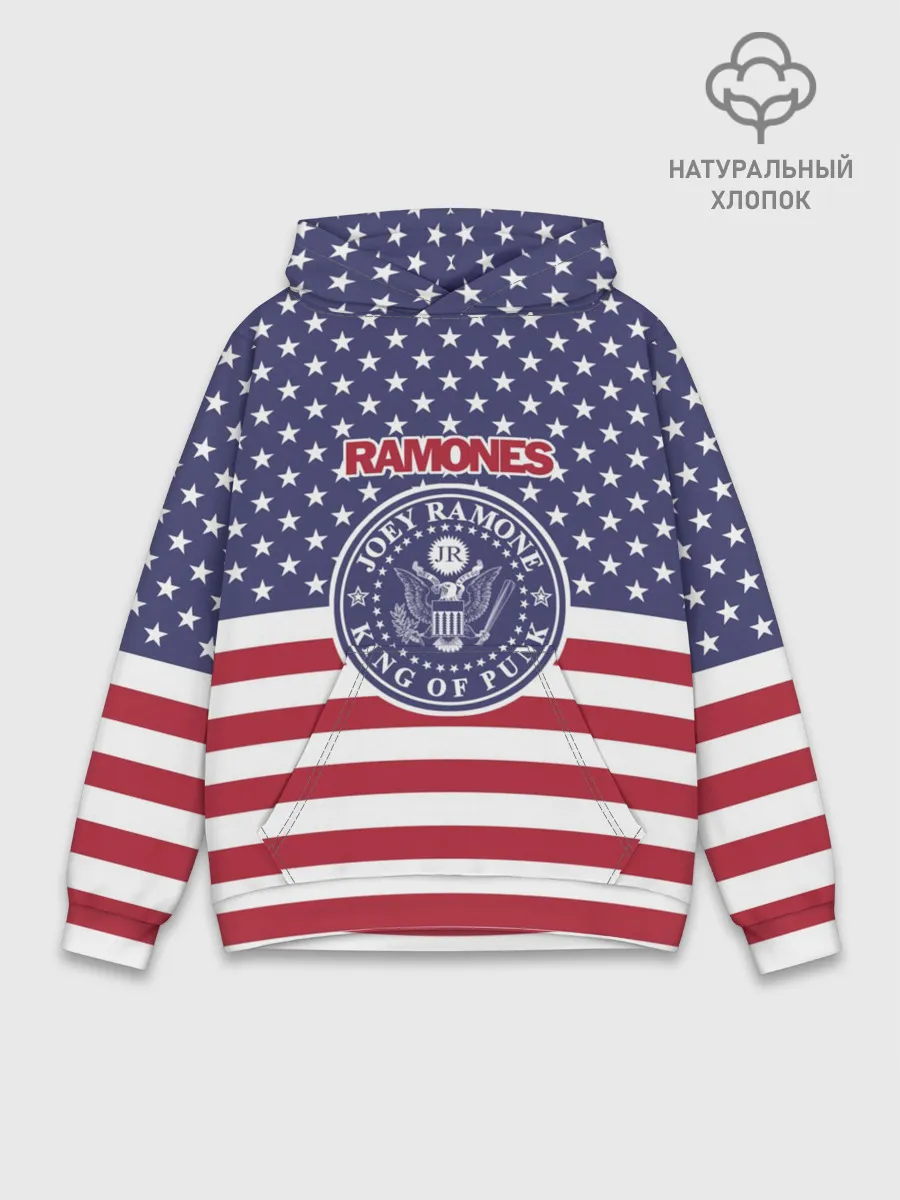 Худи мужской база хлопок / Ramones