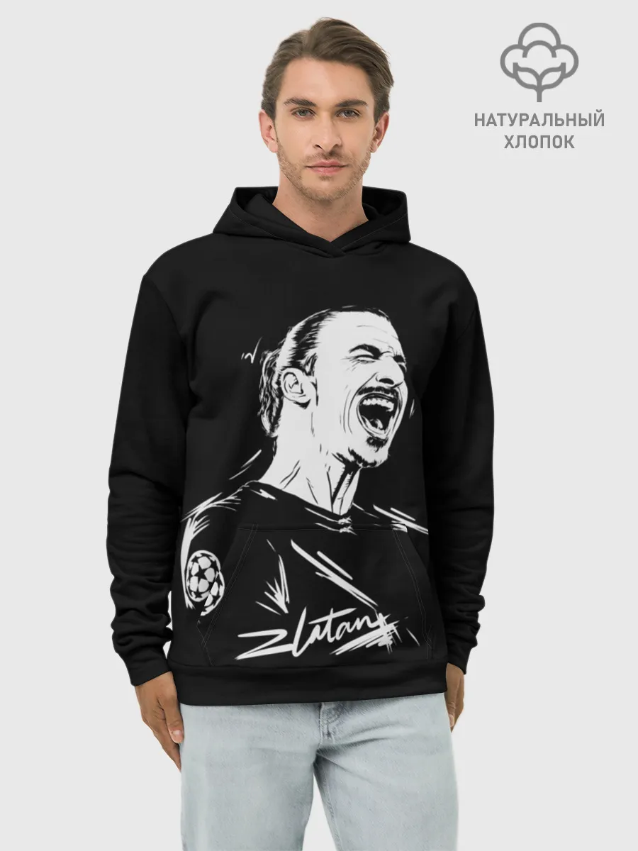 Худи мужской база хлопок / Zlatan Ibrahimovic