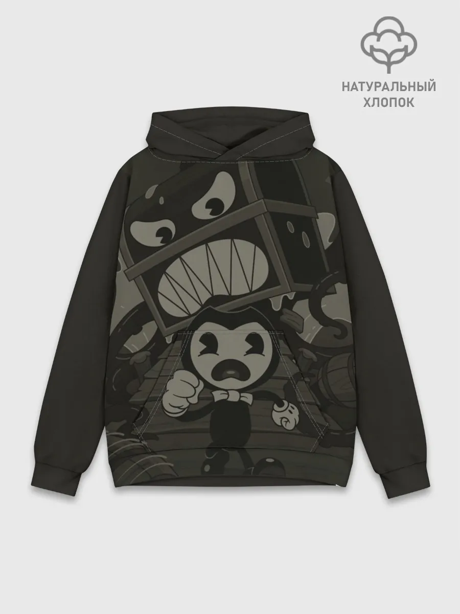 Худи мужской база хлопок / Bendy and the ink machine