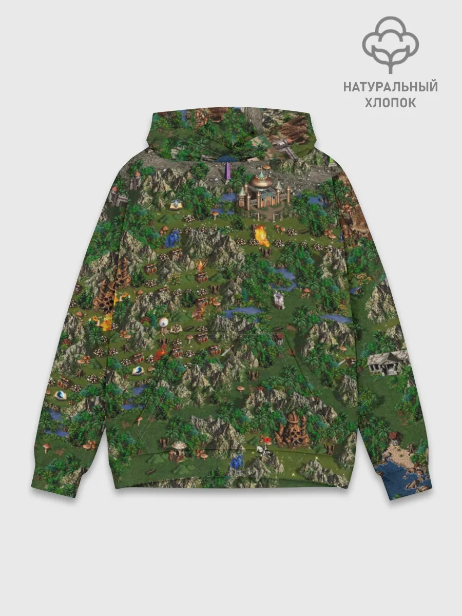 Худи мужской база хлопок / heroes of might and magic
