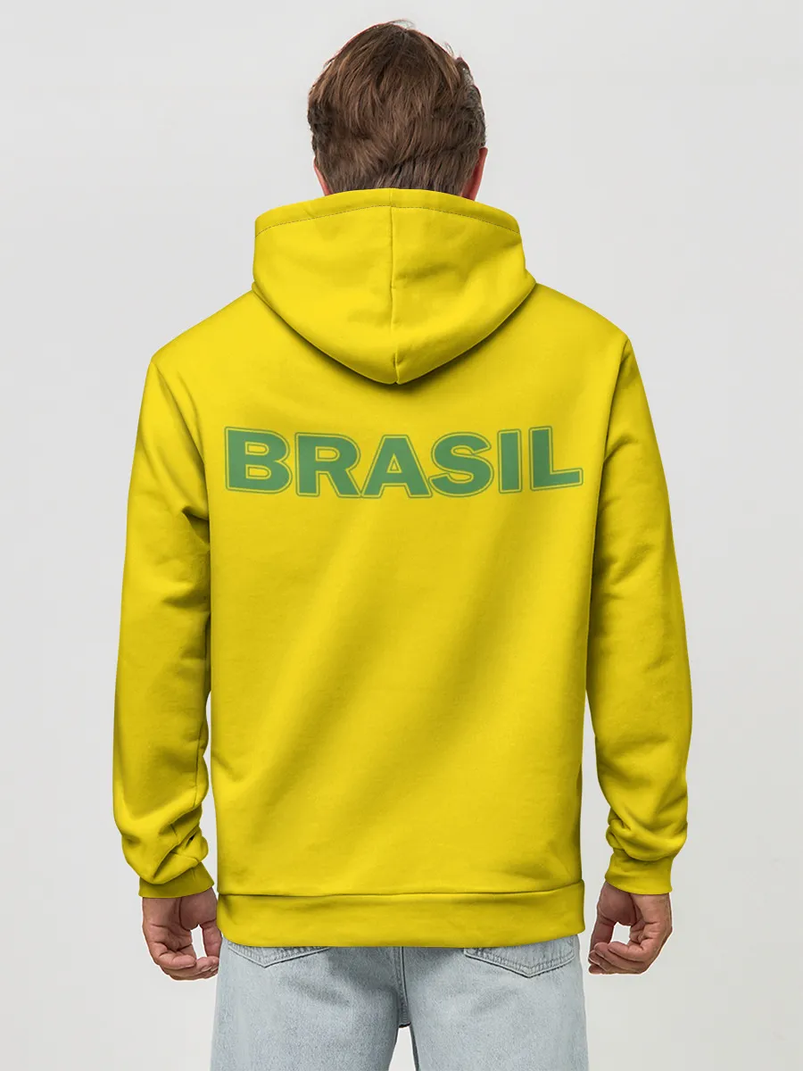 Худи мужской база хлопок / Сборная Бразилии
