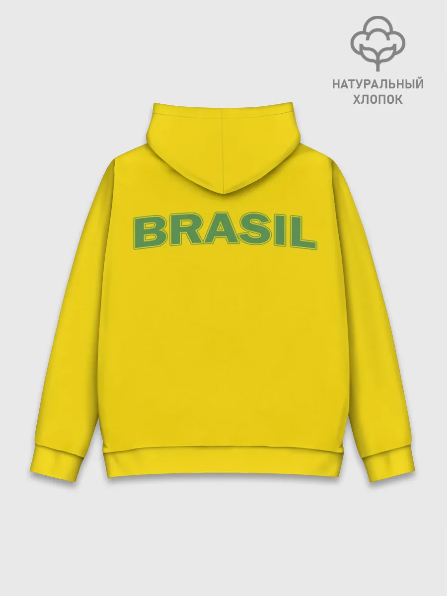 Худи мужской база хлопок / Сборная Бразилии