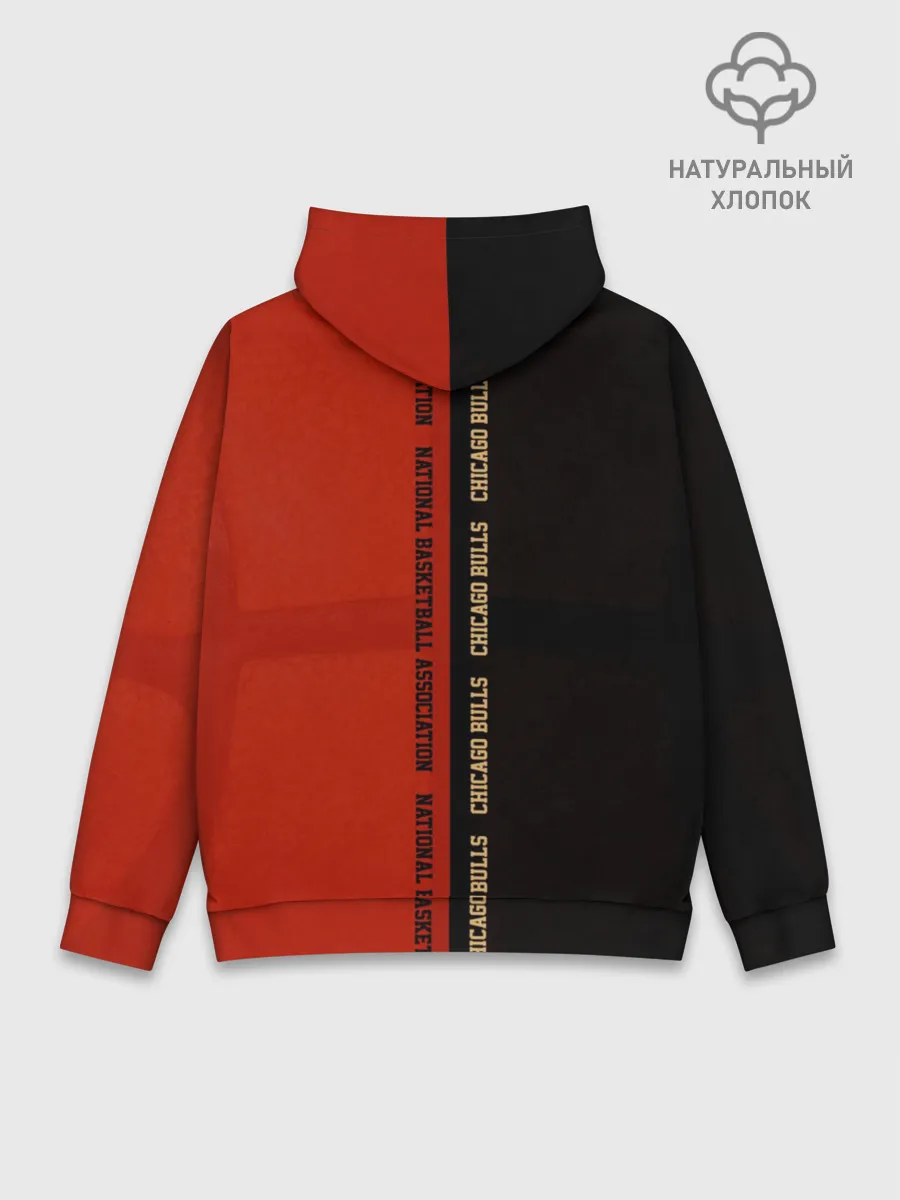 Худи мужской база хлопок / NBA. Chicago bulls