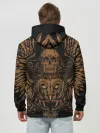 Худи мужской база хлопок / Vintage Skull Art 2