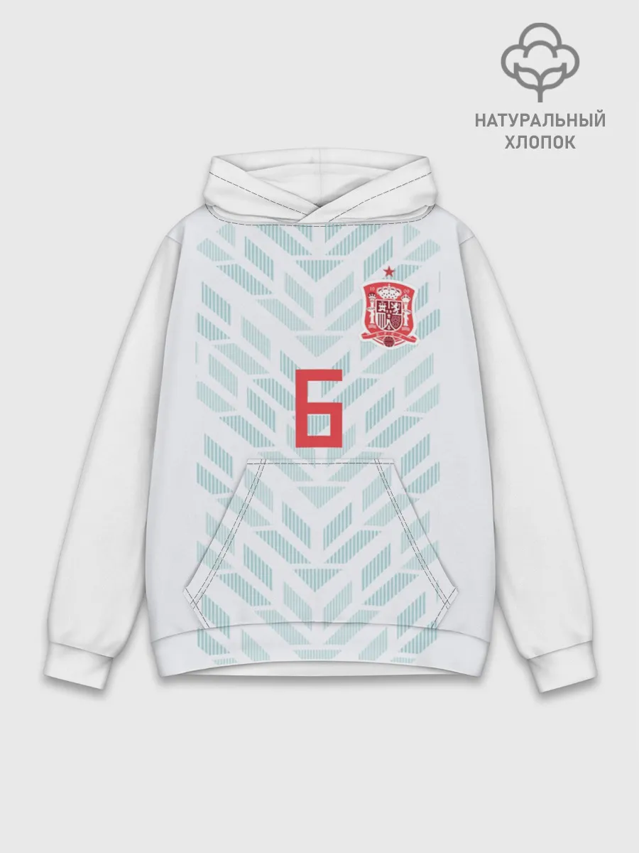 Худи мужской база хлопок / Iniesta away WC 2018