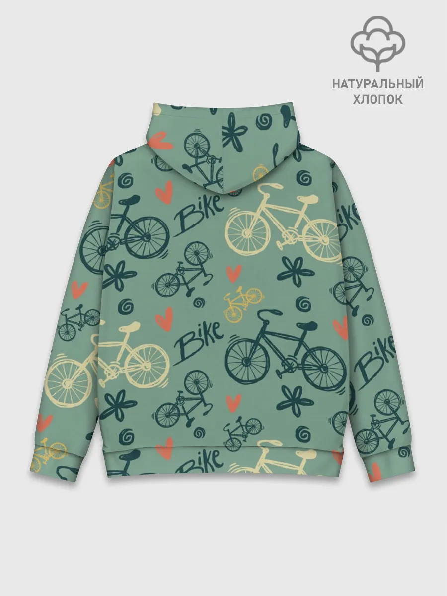 Худи мужской база хлопок / Велосипед Текстура