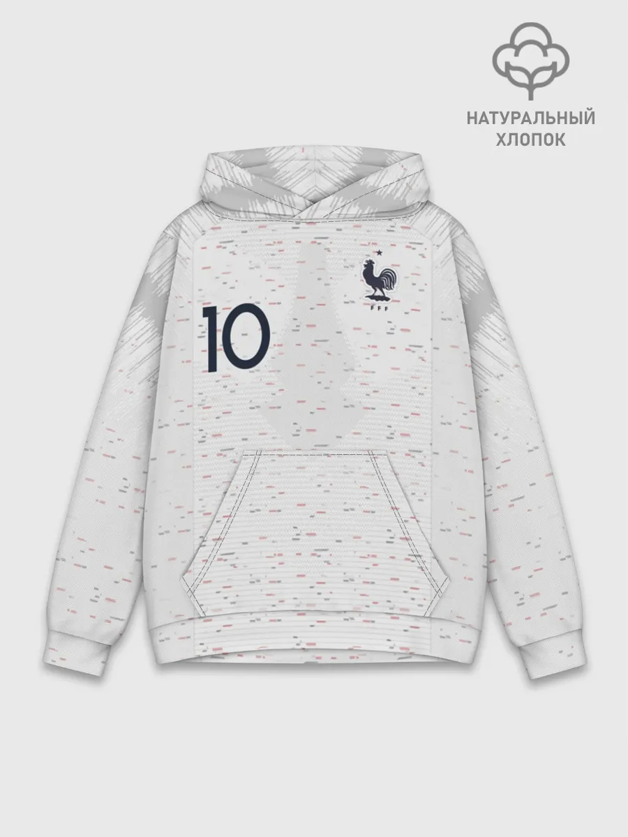Худи мужской база хлопок / Mbappe away WC 2018