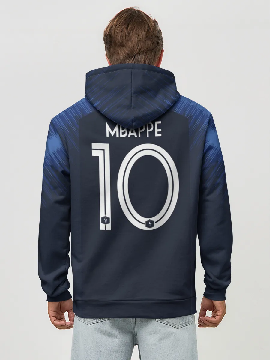 Худи мужской база хлопок / Mbappe home WC 2018