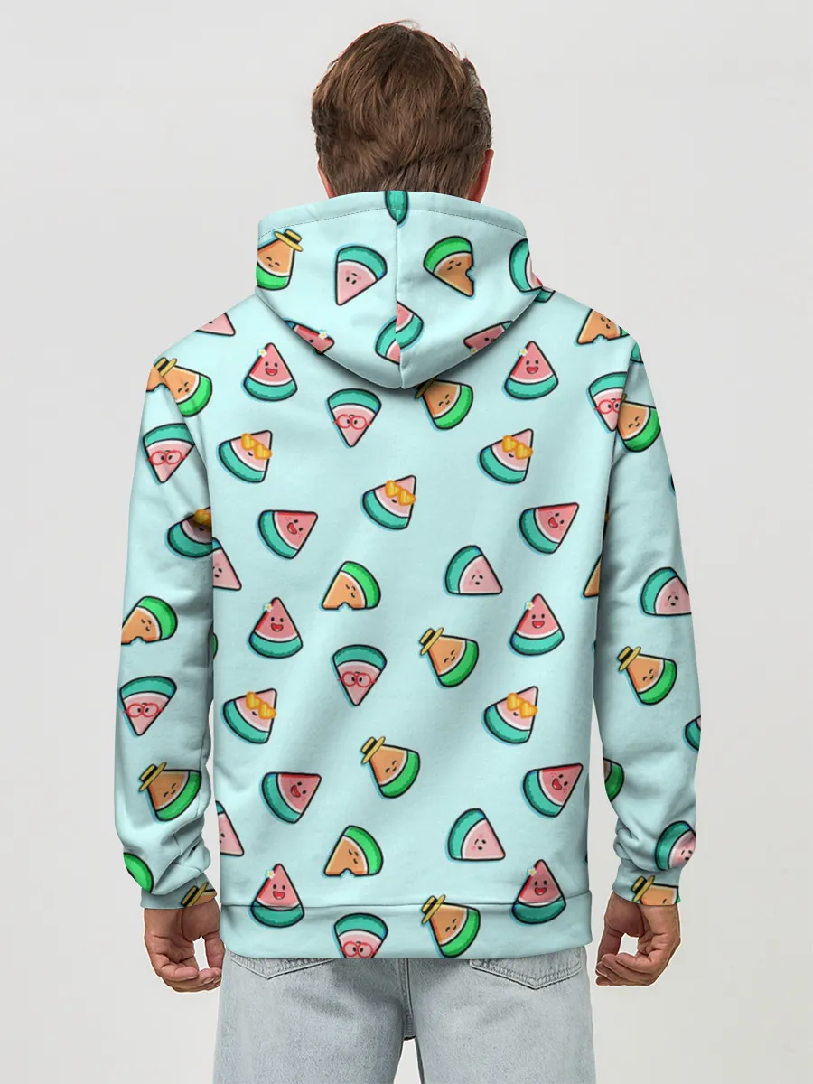 Худи мужской база хлопок / Kawaii Арбузики