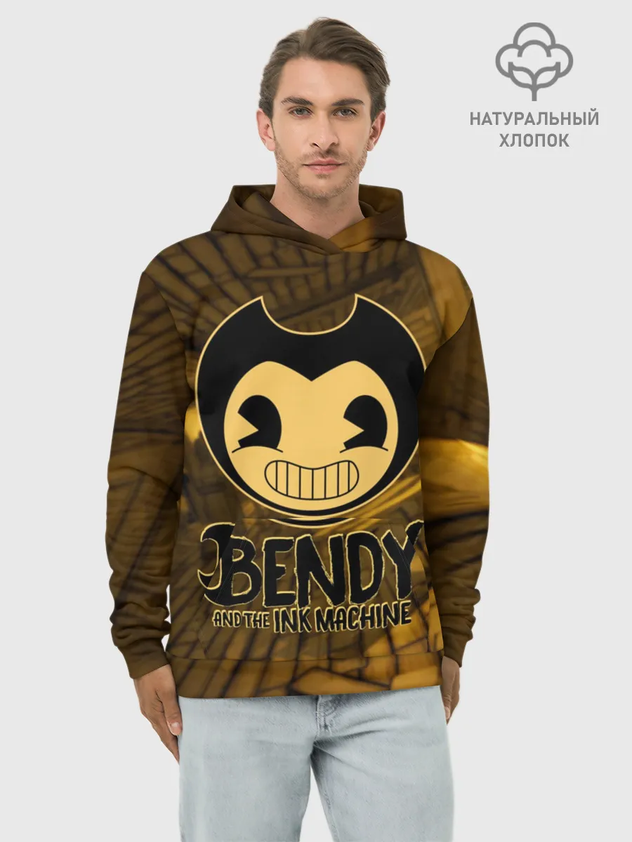 Худи мужской база хлопок / Bendy and the ink machine