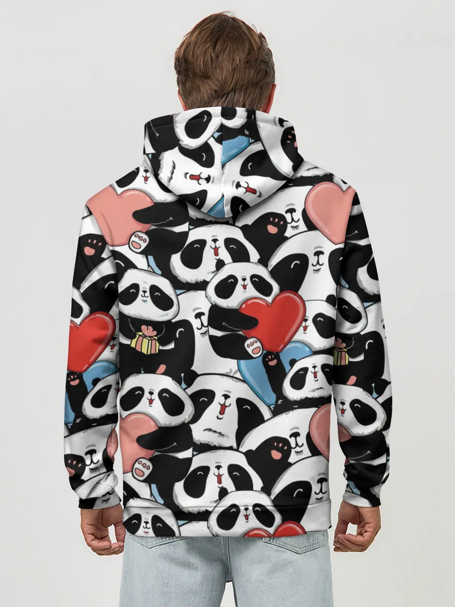 Худи мужской база хлопок / Пандяшки