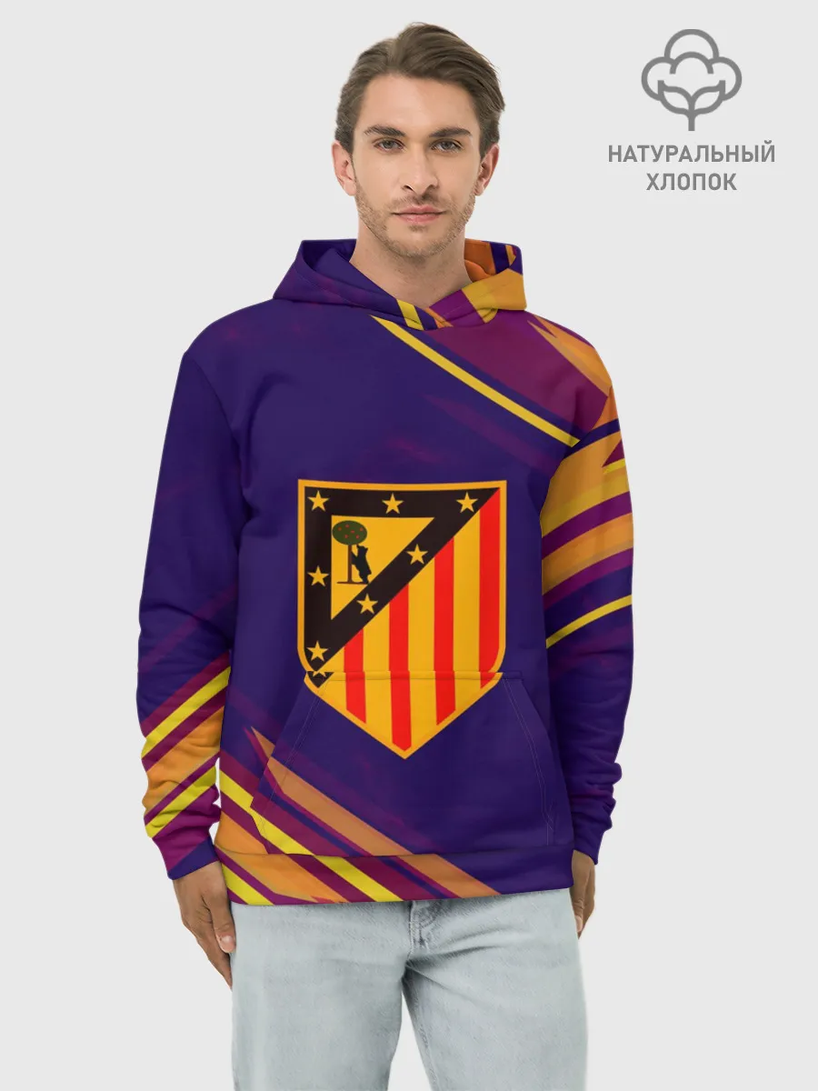 Худи мужской база хлопок / Atletico Madrid