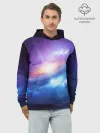 Худи мужской база хлопок / Абстракция космоса