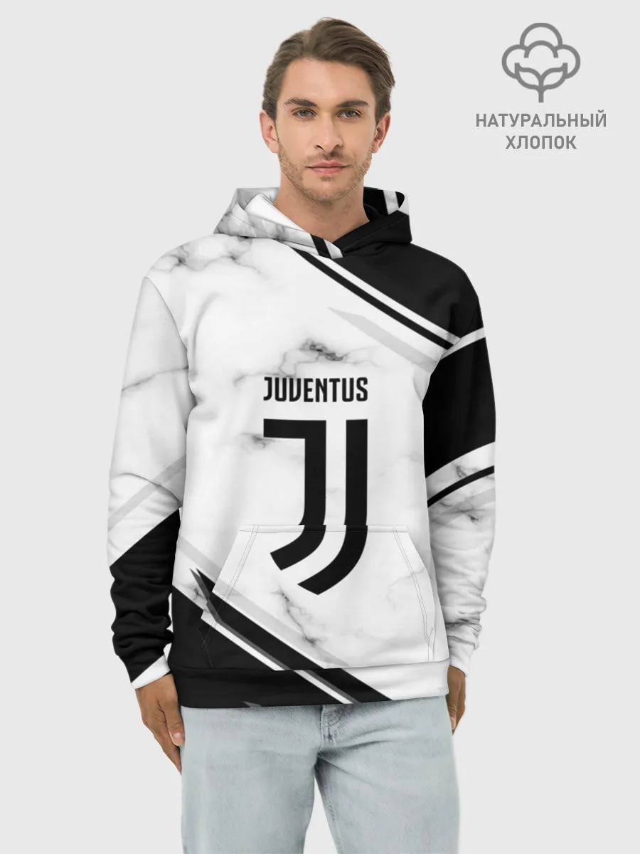 Худи мужской база хлопок / Juventus