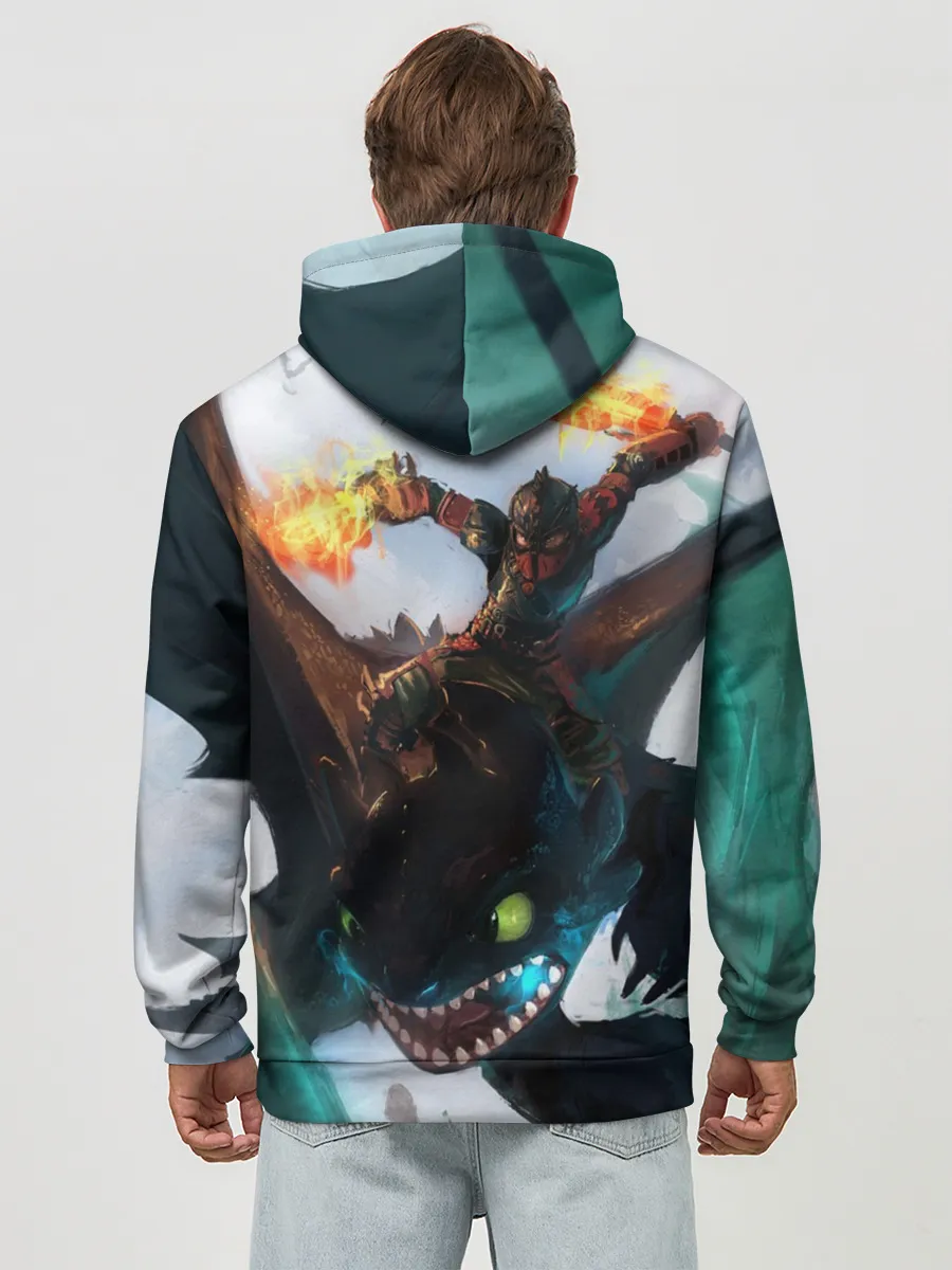 Худи мужской база хлопок / как приручить дракона