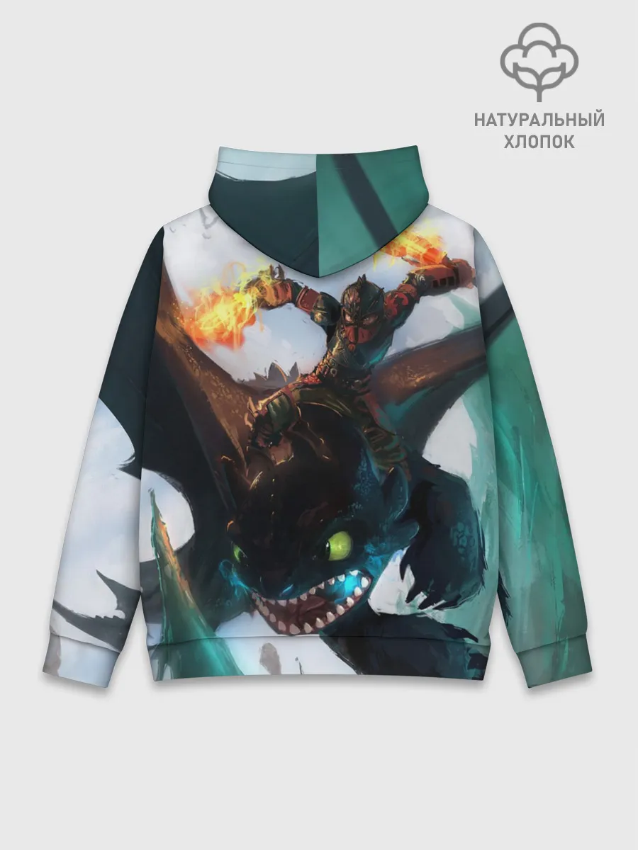 Худи мужской база хлопок / как приручить дракона