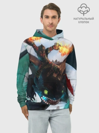 Худи мужской база хлопок / как приручить дракона