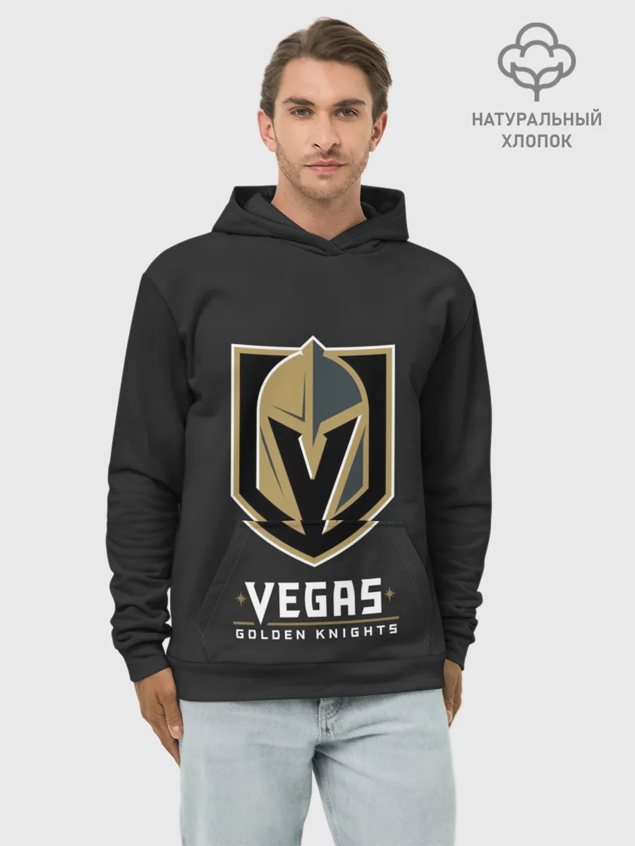Худи мужской база хлопок / Vegas Golden Knights