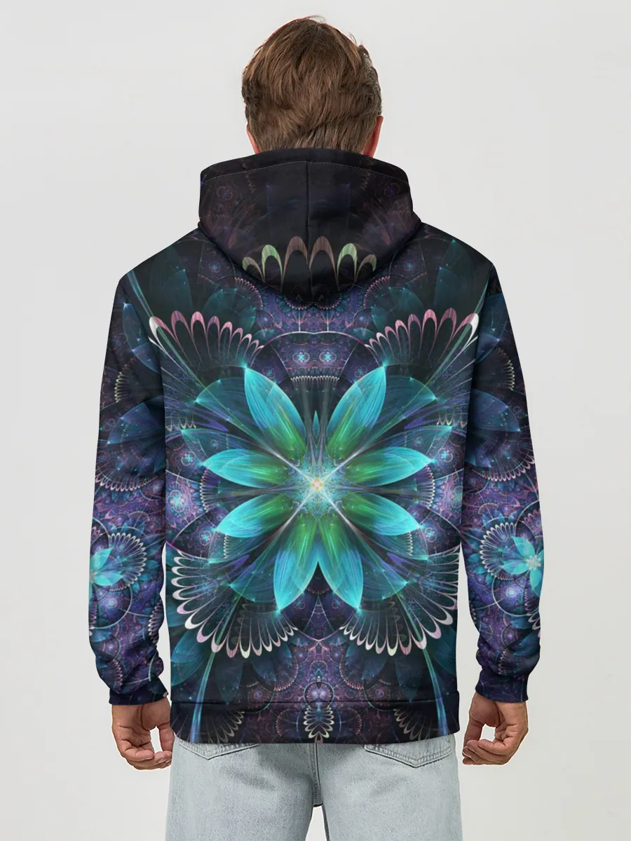 Худи мужской база хлопок / Астральная мандала