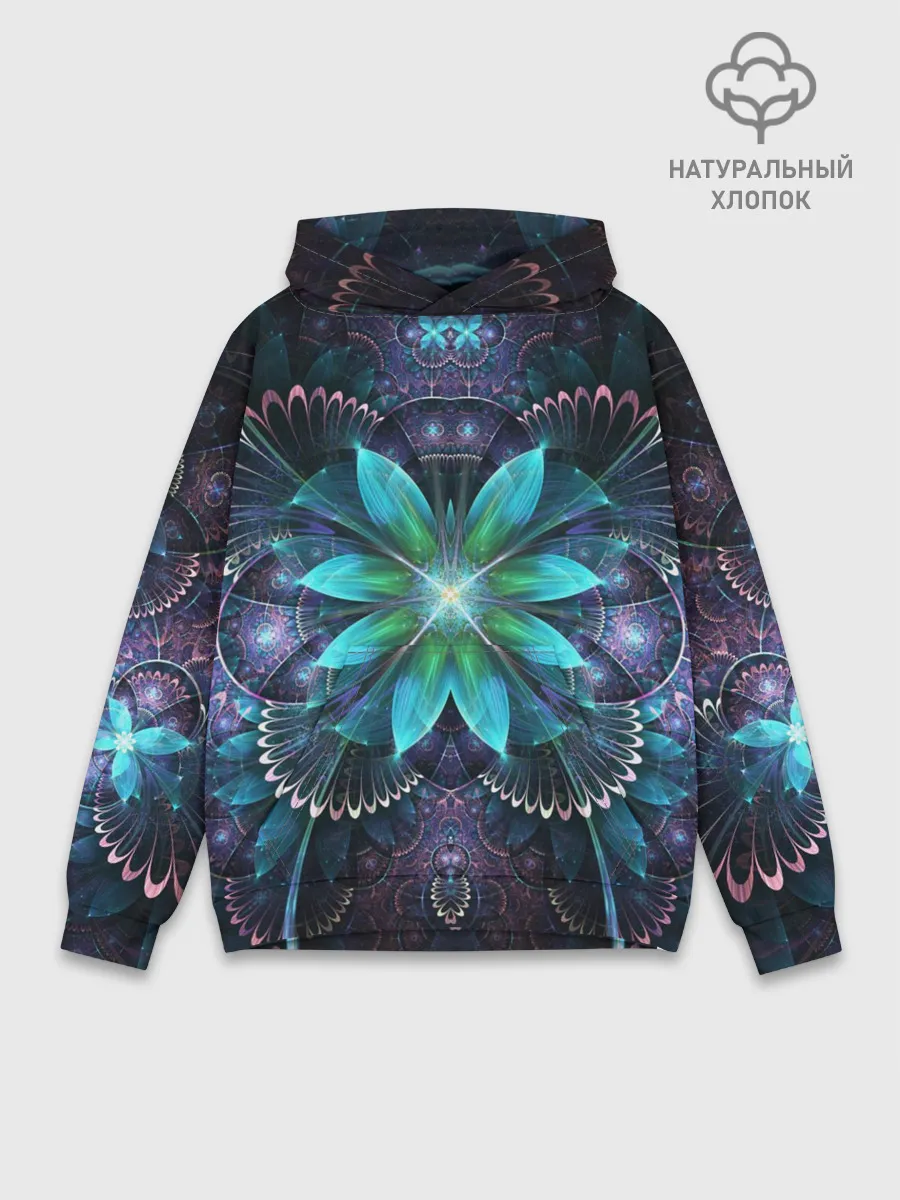 Худи мужской база хлопок / Астральная мандала