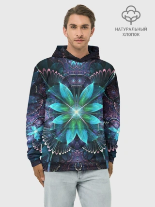 Худи мужской база хлопок / Астральная мандала