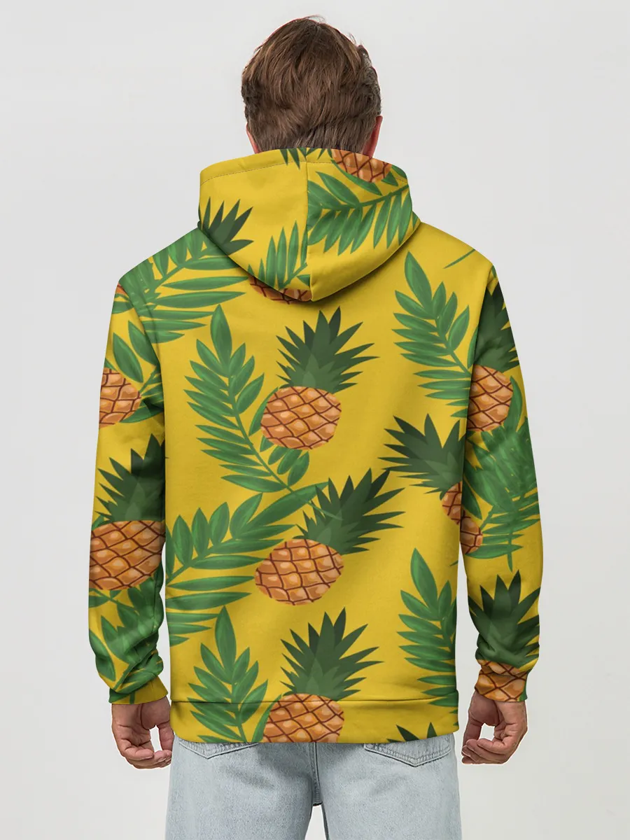 Худи мужской база хлопок / Ананасы