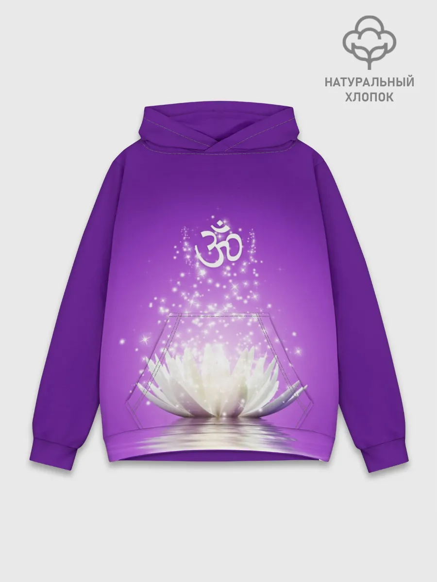 Худи мужской база хлопок / Лотос просветления