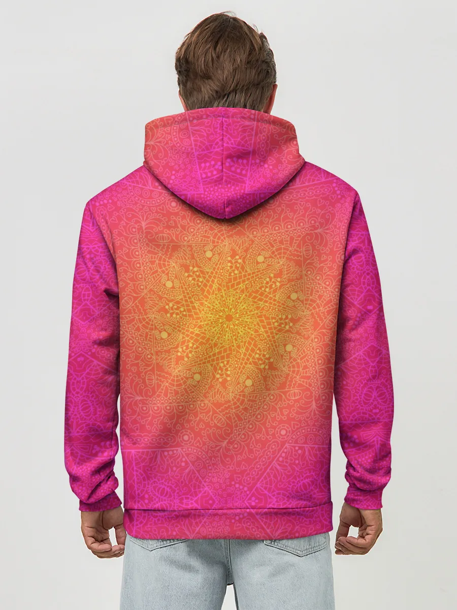 Худи мужской база хлопок / Солнечная мандала