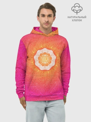 Худи мужской база хлопок / Солнечная мандала