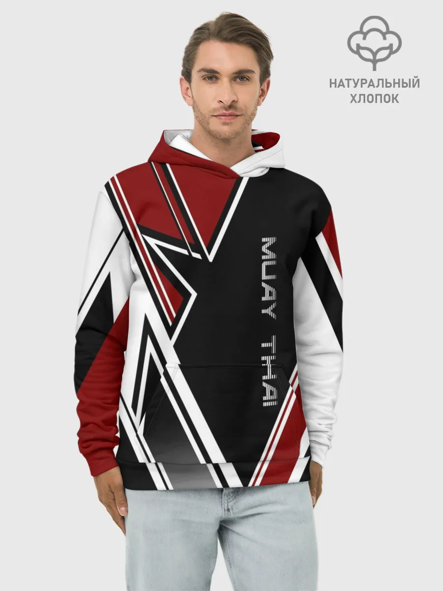 Худи мужской база хлопок / Muay Thai