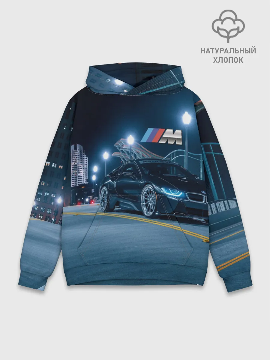 Худи мужской база хлопок / BMW.
