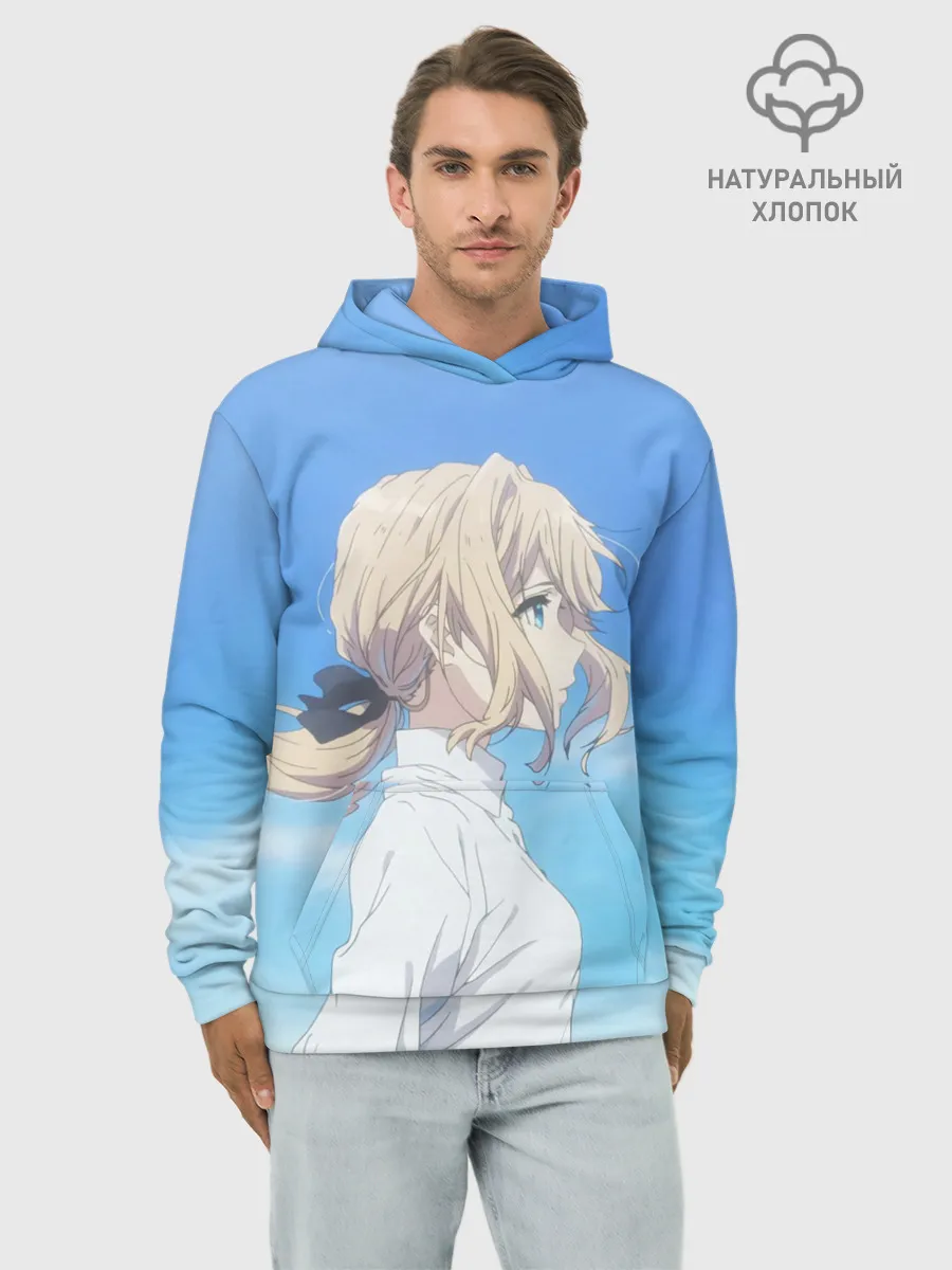 Худи мужской база хлопок / Violet Evergarden