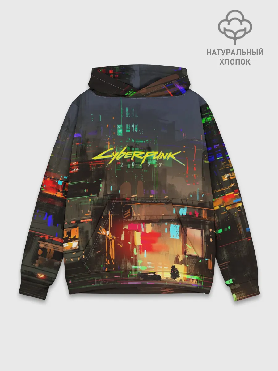 Худи мужской база хлопок / Cyber Punk 2077