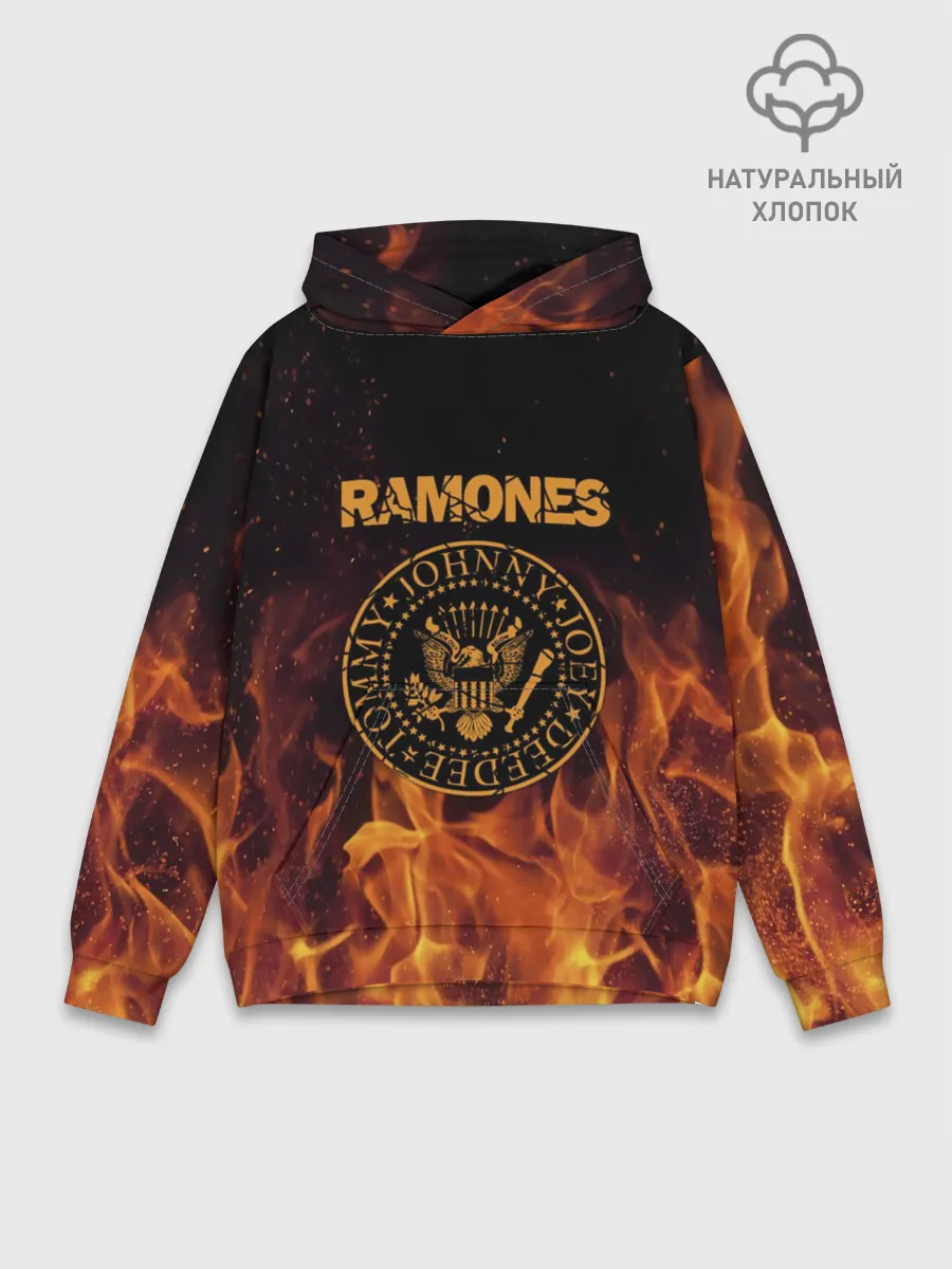 Худи мужской база хлопок / Ramones