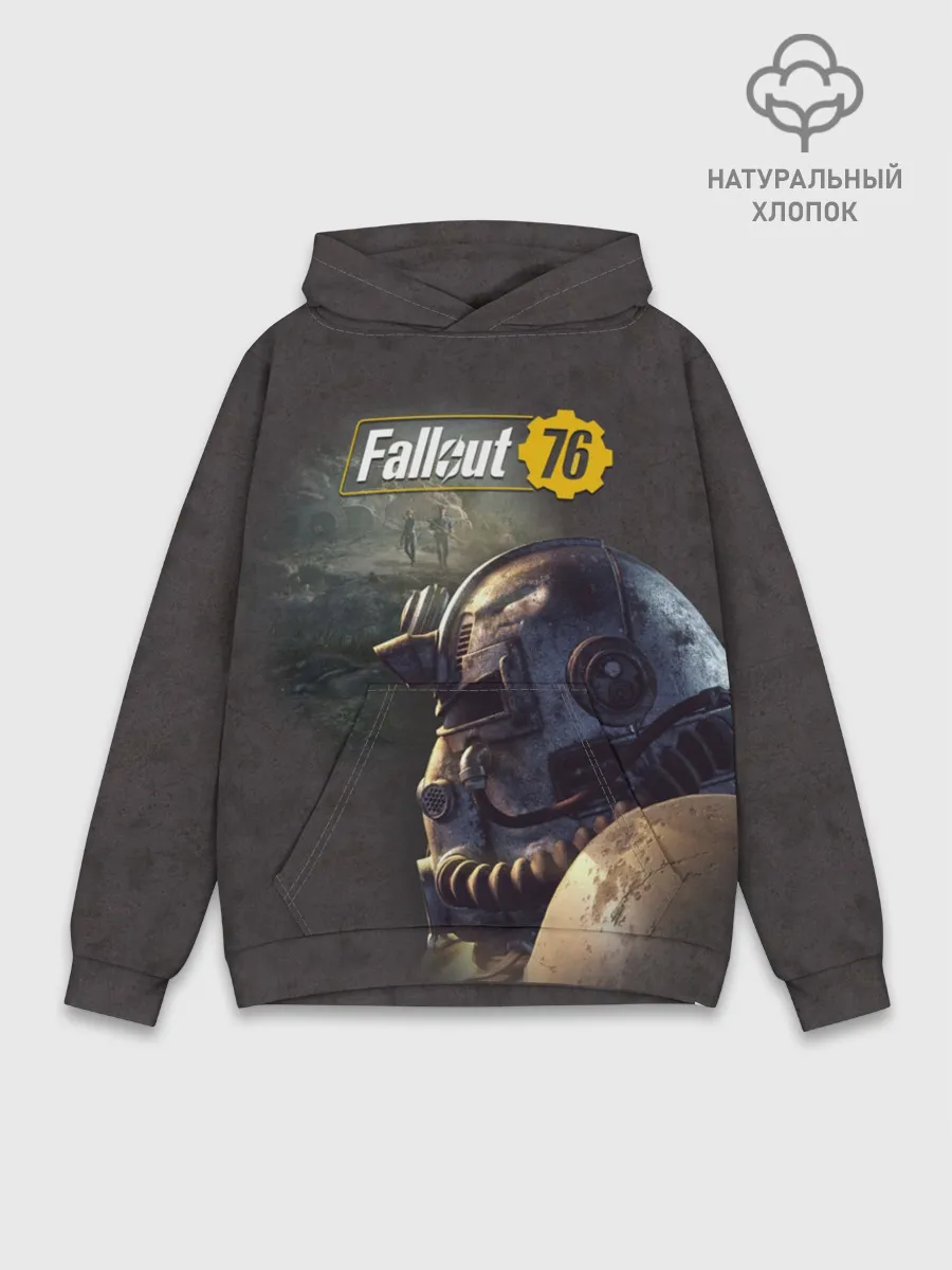 Худи мужской база хлопок / Fallout 76