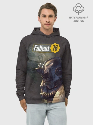 Худи мужской база хлопок / Fallout 76