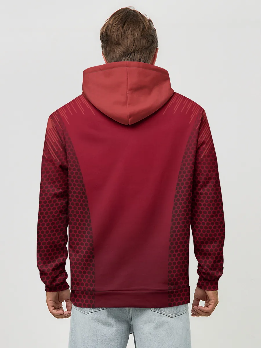 Худи мужской база хлопок / Португалия форма с сеткой