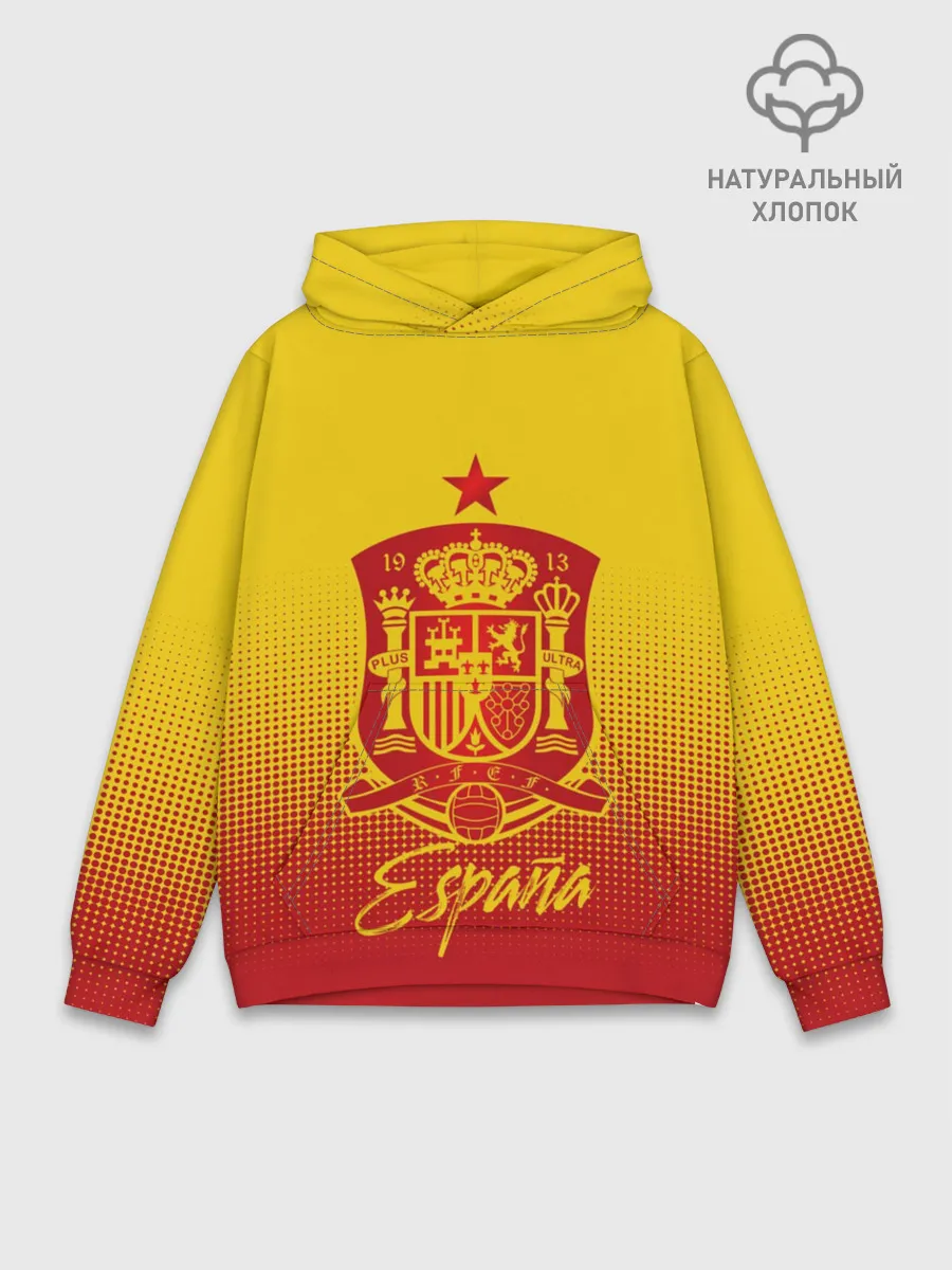 Худи мужской база хлопок / Сборная Испании